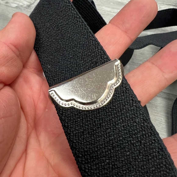 Solid Black Elastic Clip On Braces Suspenders - Picture 3 of 3